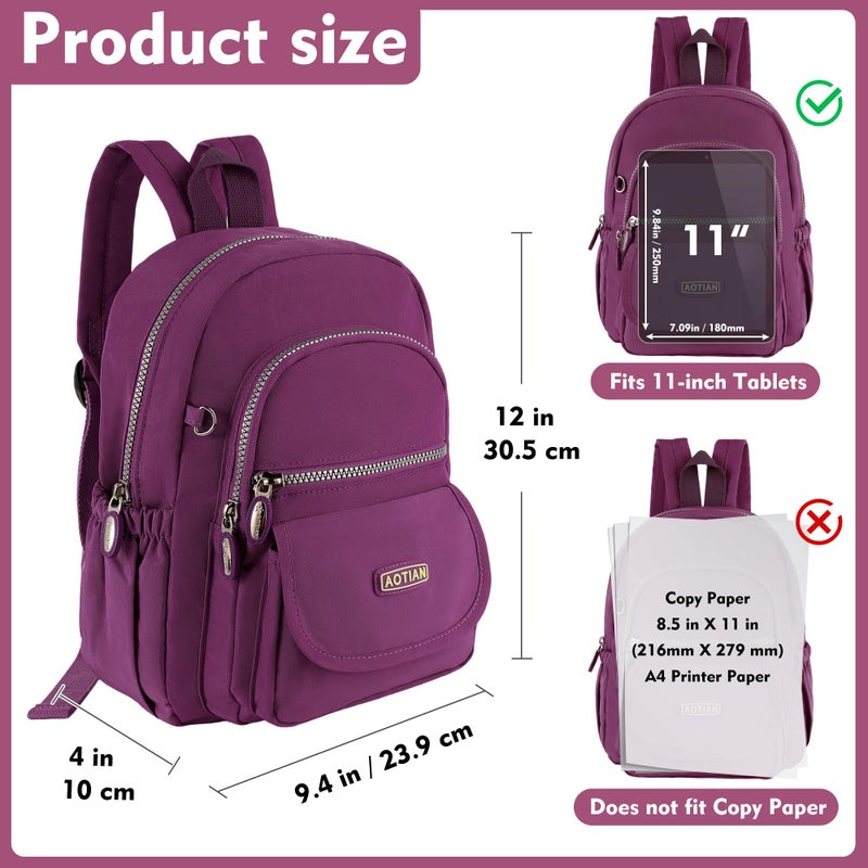 AOTIAN Mini Nylon Women Backpacks Casual Lightweight Small Daypack for Girls - Image 3